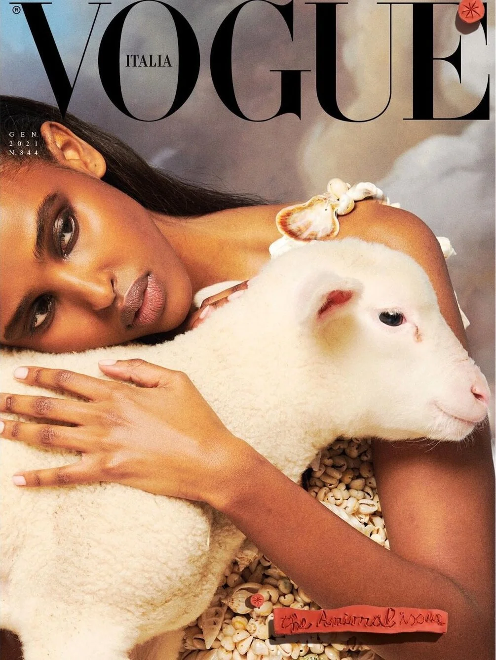 Vogue Italia Releases January 2021 'THE ANIMAL ISSUE' Covers